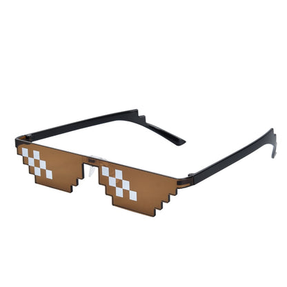 Free shipping sunglasses forced two dimensional animation bungee funny pixel code decorative glasses