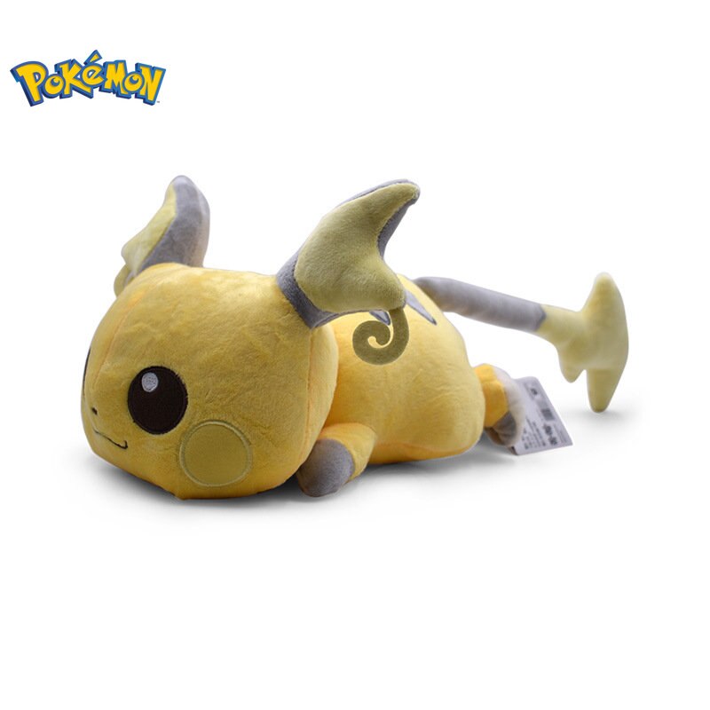 Authentic Pokémon Sleeping Raichu Plushie: Limited Edition Video Game Stuffed Animal Toy Stuffie