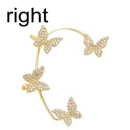 1 Pc Chic Elf Ear Cuff Maple Leaf Hollowed Zircon Leaf Cosplay Fairy Earring Clips for Women Girls Wedding Ear Cuff Jewelry