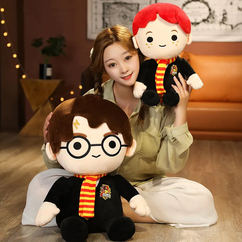 20-60cm Hot Movie Harry Potter Plush Peluche Anime Figures Ron Model Soft Dolls Decoration Children Toys Birthday Gift