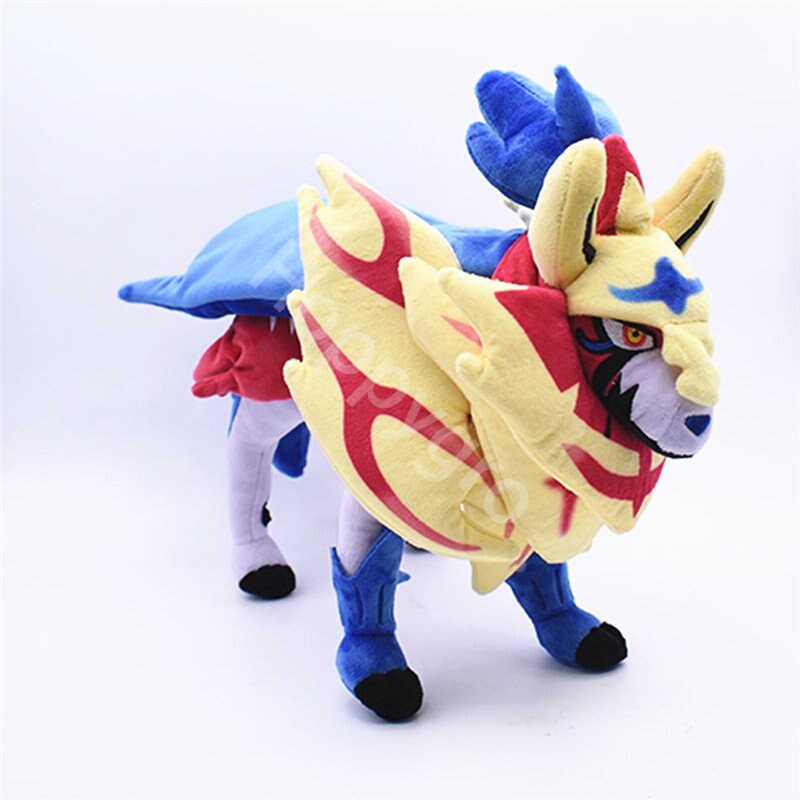 Zacian Plush Toy & Zamazenta Authentic Pokémon Plushies: Limited Edition Video Game Stuffed Animal Toy Stuffie