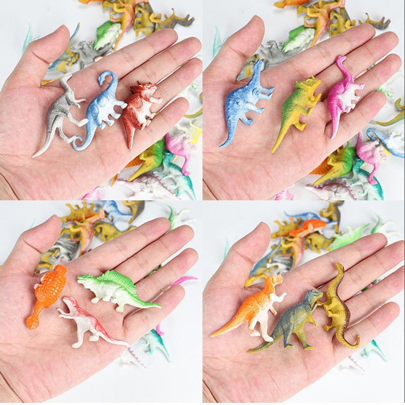 39pcs/lot Mini Dinosaur Model Children's Educational Toys Small Realistic Animal Figures kids Toys For Boy Gift