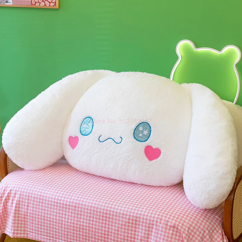 Large Size Sofa Pillow Sanrio Cinnamoroll Cartoon Plush Doll Bed Cushion Dog Plush Stuffed White Toys Birthday Gift For Girls