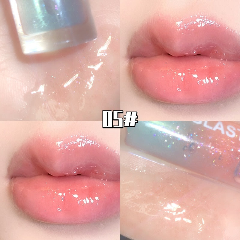 Mirror Water Lip Gloss Lip Glaze Transparent Glass Lip Oil Waterproof Lasting Liquid Lipstick Lipgloss Lipgloss Lips Cosmetics