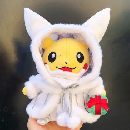 25cm Pokemon Limited Edition Warm Christmas Gift Bell Elk Fire Dragon Anime Pikachu Plush Doll Plush child Toy Holiday Souvenirs