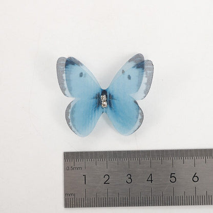 5PCS New Cute Princess Mesh Double-layer Butterfly Lovely Girls Hairpins Children Headwear Hairgrip Hair Clips Hair Accessories