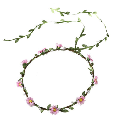 Molans Spring Bohemian Flower Crowns Beach Hawaii Floral Garland Romantic Faux Rose Wedding Wreaths New Flower Headband