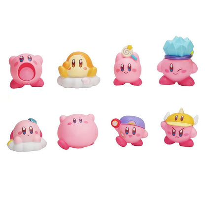 4-8pcs Anime Games Kirby Action Figures Toys Pink Cartoon Kawaii Kirby PVC Cute Figure Action Toy Christmas Gift for Children