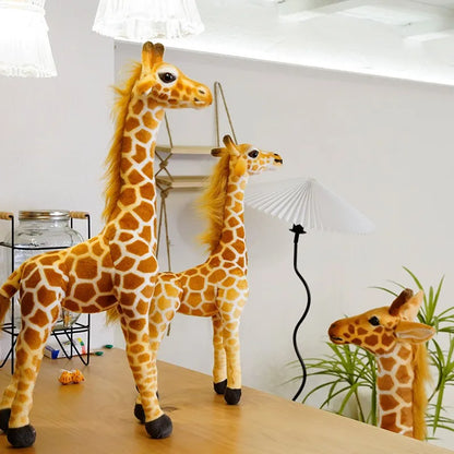 New 1pc Giant size Giraffe Plush Toys Cute Stuffed Animal Soft Giraffe Doll Birthday Gift Kids Toy