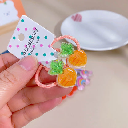Children Sequins Floral Elastic Hair Bands Rubber Band Hair Tie Princess Kawaii Hair Rope Headwear Girls Kids Hair Accessories