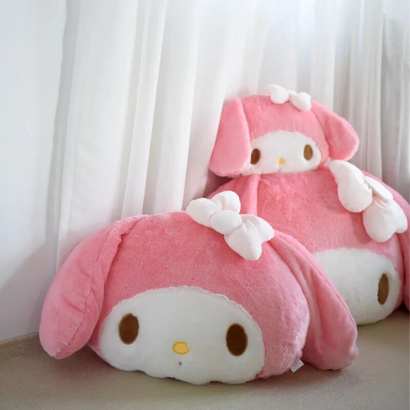 Soft My Melody Plush Toy Big Size Giant Hug Pillow Comfortable Back Cushion Lovely Japanese Style Plushies Sofa Decorative Pillow