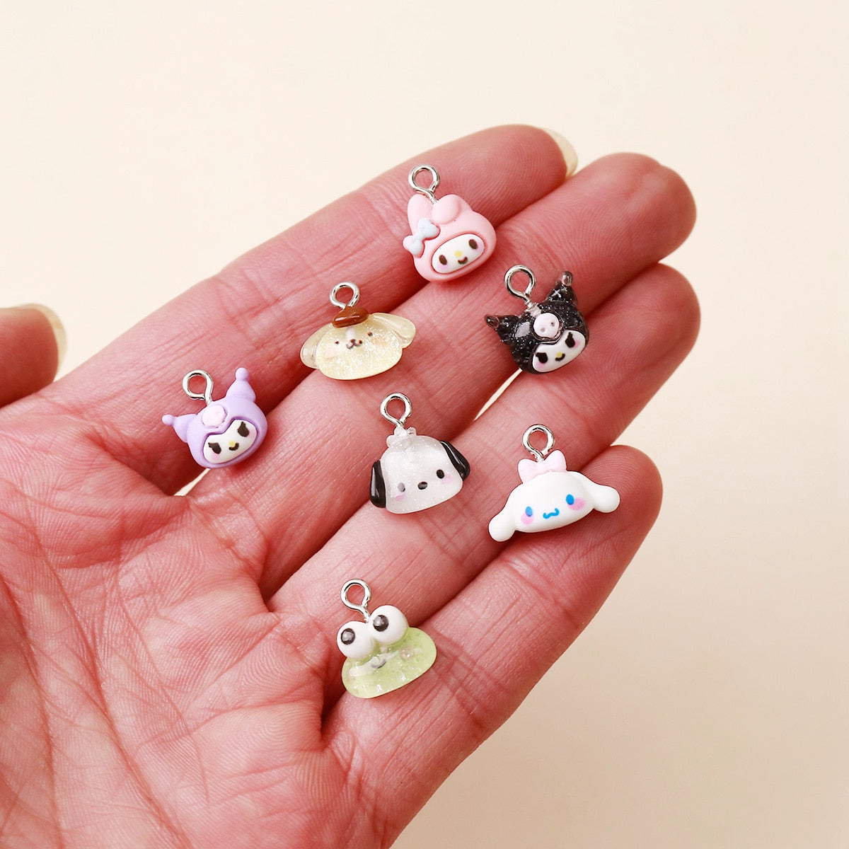 Sanrio Cartoon Kuromi Hello Kitty Earring Charms Bracelets Jewelry Making DIY Pendants Accessories