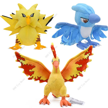 Pokemon Plush Toys Anime Cubone Ho-Oh Lucario Scorbunny Exeggutor Scolipede Wooper Butterfree Soft Stuffded Plushie Kids Gifts