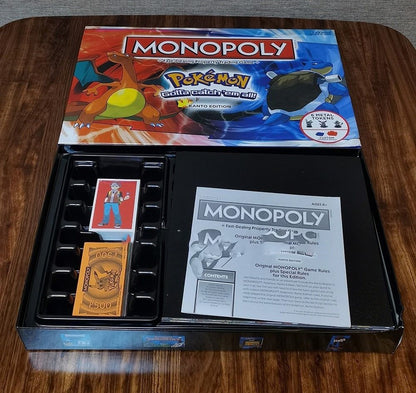 Pokemon Monopoly English Toy Board Game for Adults and Children 2-6 People Party Game Birthday Kid Gifts