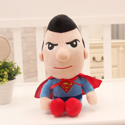 DC & Marvel Plush Toys 27cm Spiderman Stuffed Animal Batman Plushies Superman Iron Man Captain America Baby Yoda Disney Movie Avengers Super Hero Birthday Gift