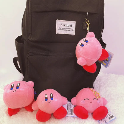 Fashion Star Kirby Plush Toys Keychain Chilkdren Toy Cute Pink Kirby Keychain Car Pendant Key Chain Woemen Keychains Toys Gifts