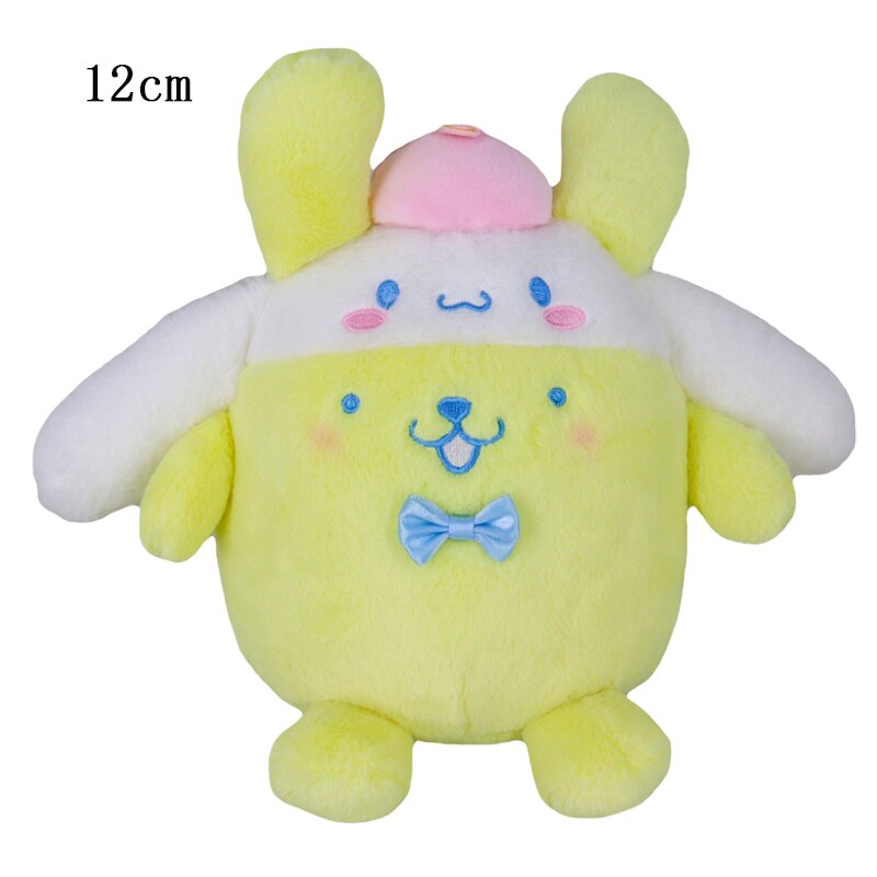 10-15cm Sanrio Plush Stuffed Animal Plushies Toys Cartoon Anime Figure Kuromi My Melody Cinnamoroll Cute Dolls Baby Birthday Gifts Kawali Decor