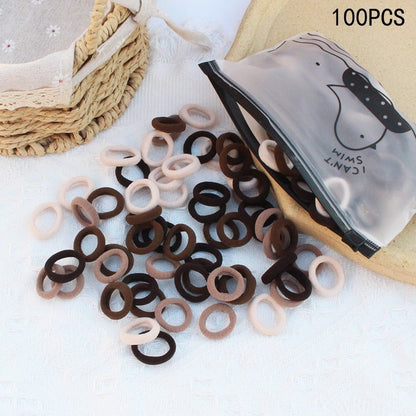 20/50Pcs/Set Girls Colorful Nylon Small Elastic Hair Bands Kids Cute Bow Hair Bands Ponytail Holder Headband Hair Accessories