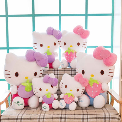 Stuffies Hello Kitty New Sanrio Kawaii Plush Toy Pillow Doll Stuffed Animal Plushies Home Decoration Peluche Children Girls Birthday Gift