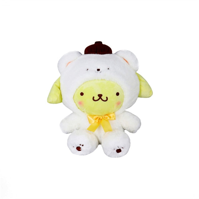 12cm Sanrio Cartoon Plush Toy Kawaii Kuromi Hello Kitty My Melody Cinnamoroll Plushies Soft Stuffed Animal Doll Pendant Toys Girl Kids Xmas Gift