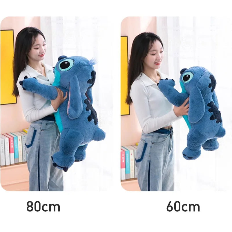 Sleeping Stitch Plush Toy 80cm Lilo and Stitch Kawaii Cute Disney Stuffed Animal Plushies Large Big Soft Doll Pillow Buddy Bed Sofa Children Birthday Gift