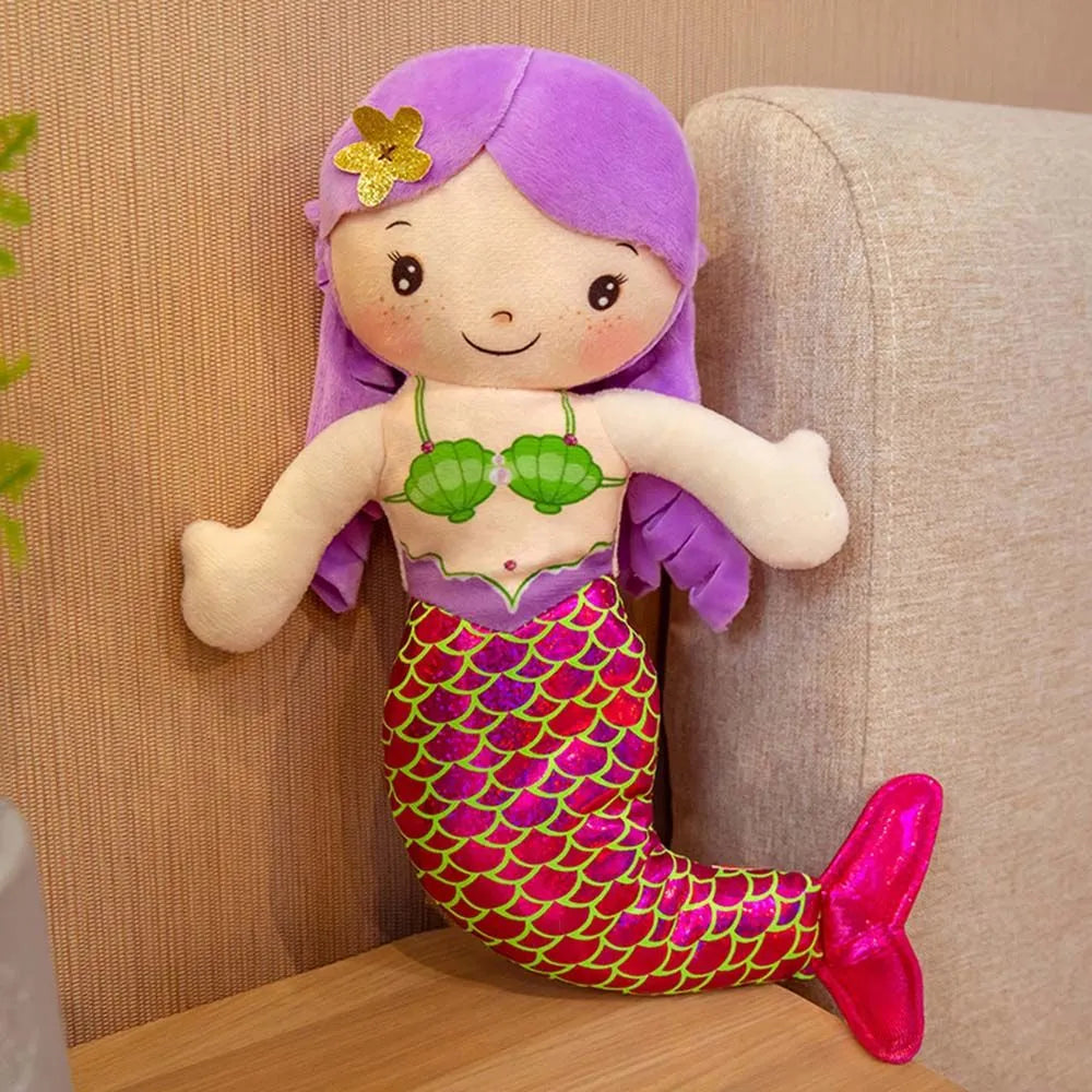 Mermaid Plush Toy 30cm Stuffed Animal Plushies Cute Soft Doll Room Home Decor Girls Kids Childrens Birthday Christmas Gift