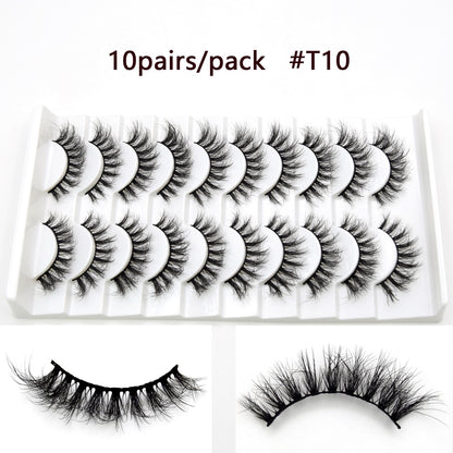 Visofree 5D Mink Eyelashes Long Lasting Mink Lashes Natural Dramatic Volume Eyelashes Extension Thick Long 3D False Eyelashes