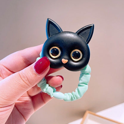 New Women Cute Cat Rubber Bands Elastic Hair Bands Korean Headwear Children For Girls Lovely Hair Accessories Ornaments