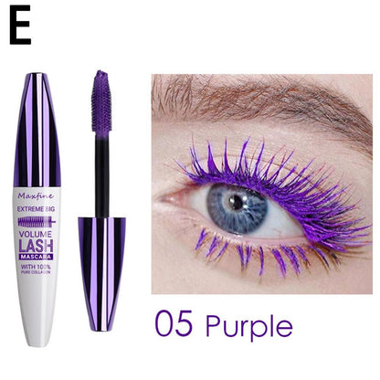 5D Silk Fiber Mascara Lash Color Mascara Waterproof Rimel 3D Mascara Eyelash Extension Thick Lengthening Eye Lashes Cosmetic