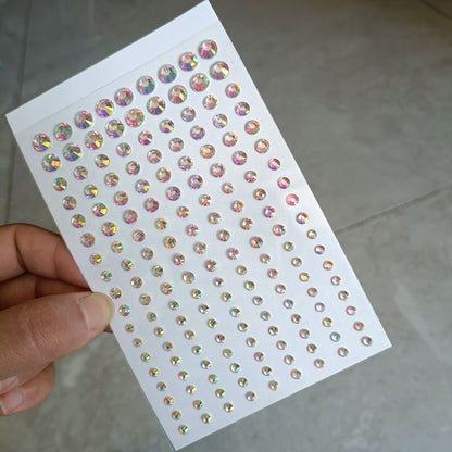 Disposable Tattoo Stickers 3D Face Jewelry Crystal Diamond DIY Eyes Face Body Rhinestones Waterproof Makeup Art Party Decoration