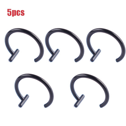 5Pcs Lip Nose Rings Neutral Punk Lip-shaped Ear Nose Clip Fake Diaphragm with Perforated Lip Hoop Body Jewelry Steel Ring