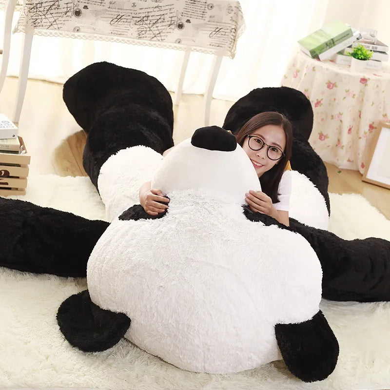 260cm Big Anime Soft Chinese Giant Panda Skin Giant Panda Plush Toy Animals Panda Coat Plush Pillow For Kids Valentine's Day Gift