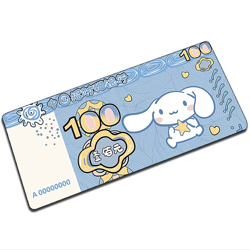 Mouse Pad Gaming Cinnamorol Deskmat Cute 900x400 Kawaii Computer Accessories Desk Mat Pads Gamer Large Carpet Mousepad Game Mats