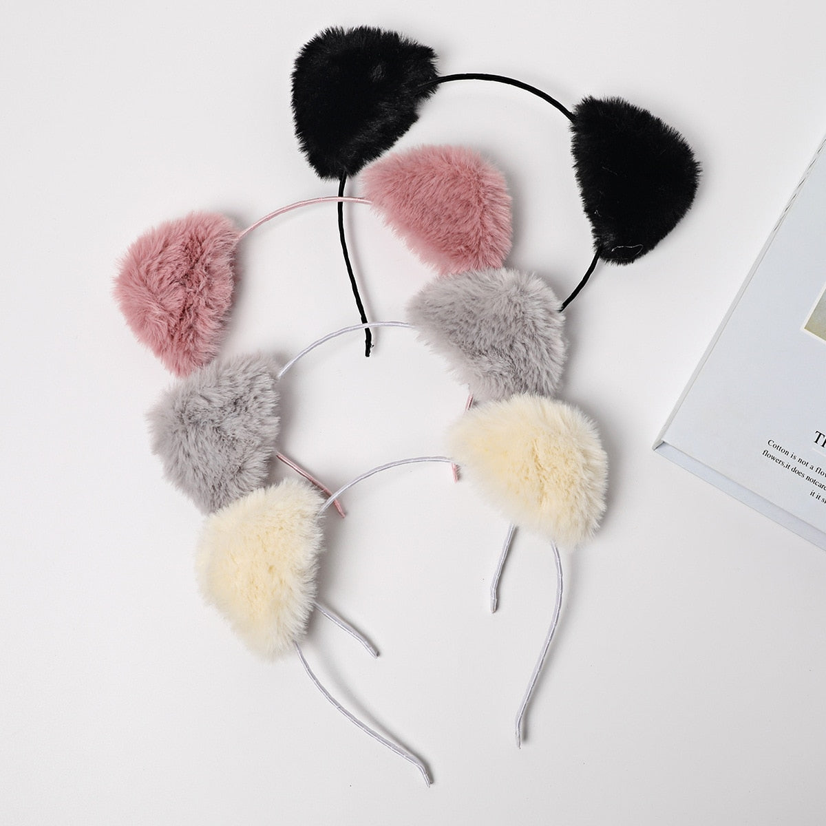 Cat Ears Headband for Women Cartoon Plush Hair Band Anime Cosplay Cute Face Wash Hair Hoop Headware Girls Hair Accessories