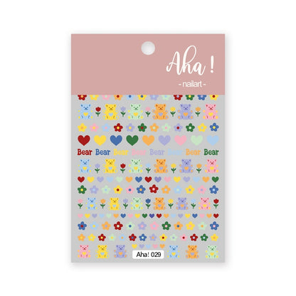 1Sheet Korean White Cloud Blue Nail Art Sticker 3D Star Moon Decal Pure Twilight Self-adhesive Manicure Slider Accessories RE#53