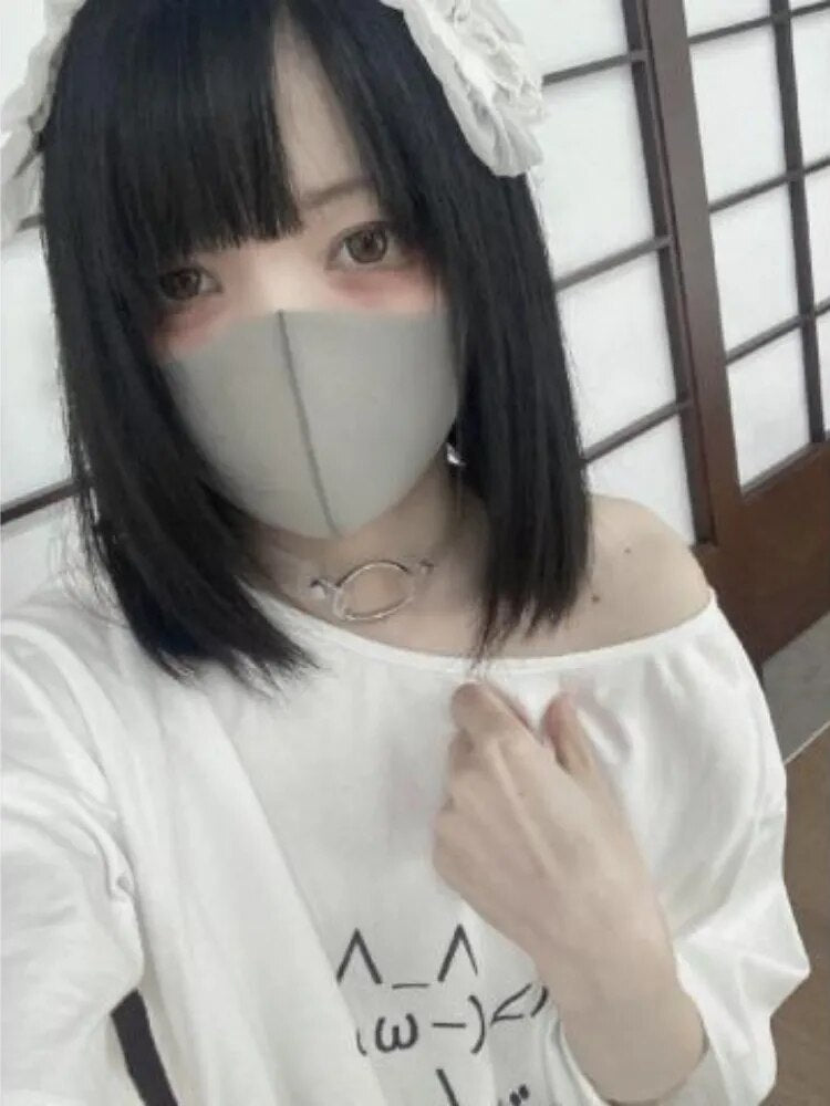 Aesthetic Summer Loose T-shirt Casual O Neck Japanese Cartoon Tops Women Short Sleeve Fashion Sweet Harajuku Tees