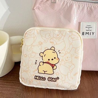 Women Tampon Storage Bag Cute Waterproof Sanitary Pad Organizer Bag Lipstick Key Earphone Data Cables Coin Purse Storage Bag