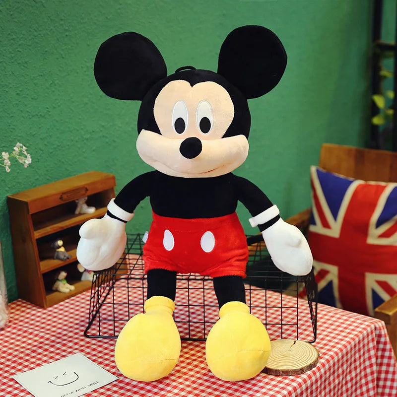 Mickey Mouse Stuffed Animals Big Giant Disney Plushies Minnie Mouse Plush Toys Cartoon Soft Dolls Cute Kids Children Birthday Gift