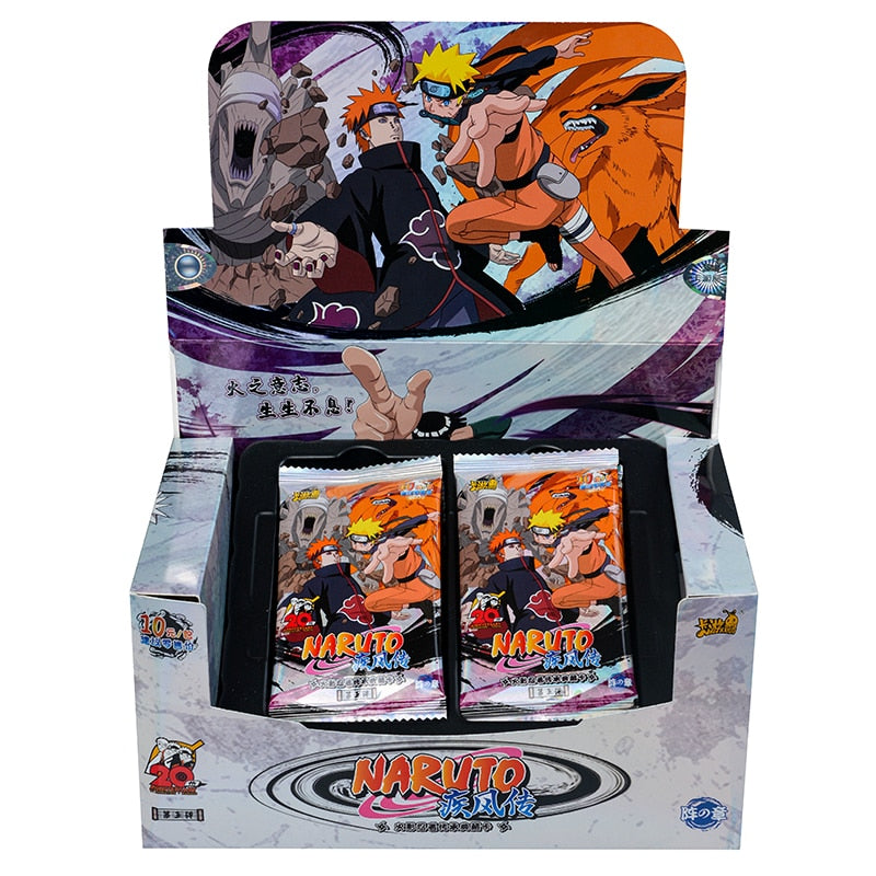 KAYOU Anime Original Naruto Cards Chapter Of The Array Box Added SE Ninja World Collection Cards Toy For Children Christmas Gift