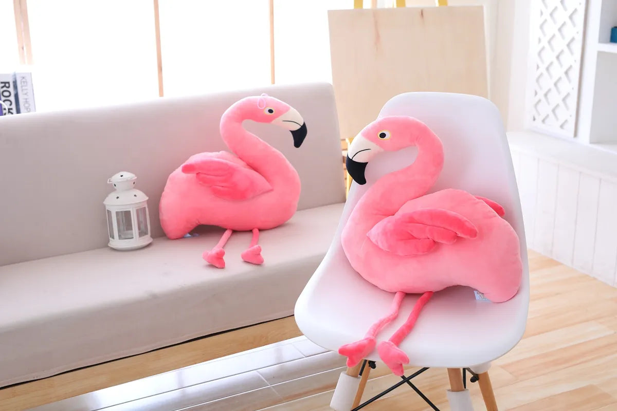 GIANT Flamingo Plush Toy 100cm Large Pink Bird Stuffed Animal Soft Doll Plushies Pillow Kawaii Cute Peluche Room Decor Kids Birthday Gift