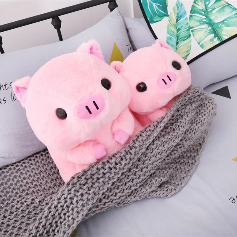 Kawaii Pig Plush Toy Piggy Stuffed Animal Super Cute Pink Plushies Pillow Round Pig High Quality Doll Gift For Children