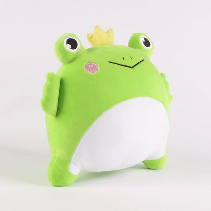 8" Kawaii Squishy Animal Plush Toy Soft Stuffed Animal Cute Frog Prince Squishy Plush Pillow Toy Kawaii Kids Gift Girls Home Room Decor