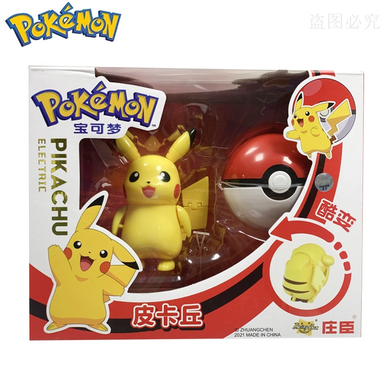 Poké Ball Catch & Battle Set: Pokémon Action Figures Pikachu Charizard Blastoise Venusaur Mewtwo Eevee Gyarados Collectible Toy Model Gift