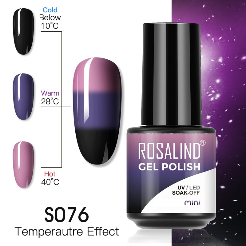 ROSALIND 7ML Gel Polish Glitter Nail Polish All For Nails Manicure Nails Art Base Top Coat UV Semi Permanent Gel Varnishes