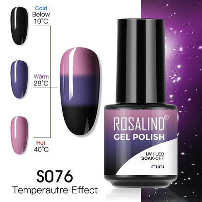 ROSALIND 7ML Gel Polish Glitter Nail Polish All For Nails Manicure Nails Art Base Top Coat UV Semi Permanent Gel Varnishes