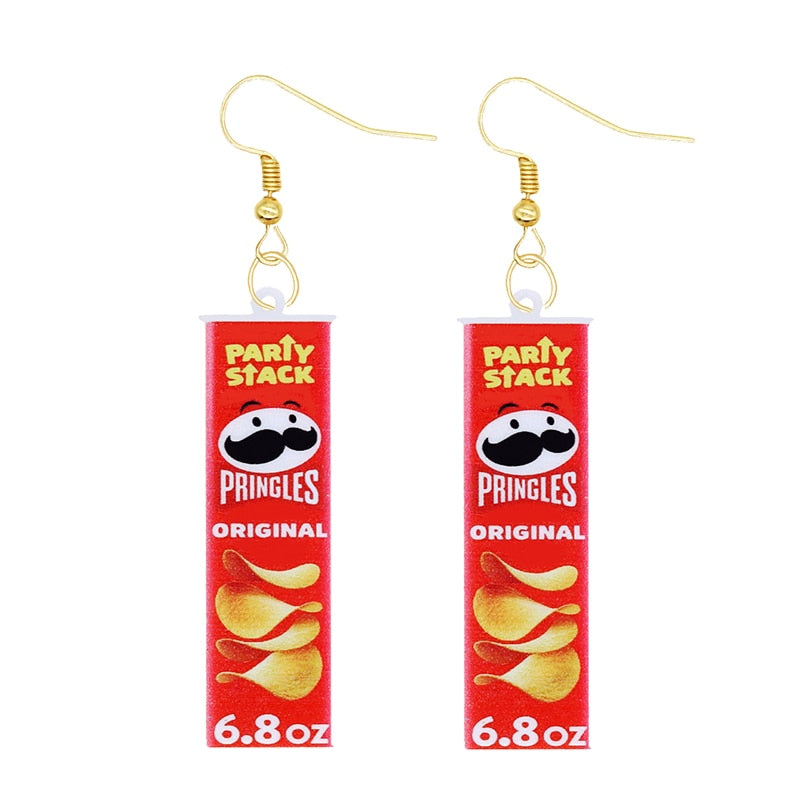 Earrings for Women Earrings Acrylic Cute Snacks Girls Foods Funny Candy Chocolate Cookies