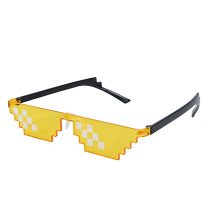 Free shipping sunglasses forced two dimensional animation bungee funny pixel code decorative glasses
