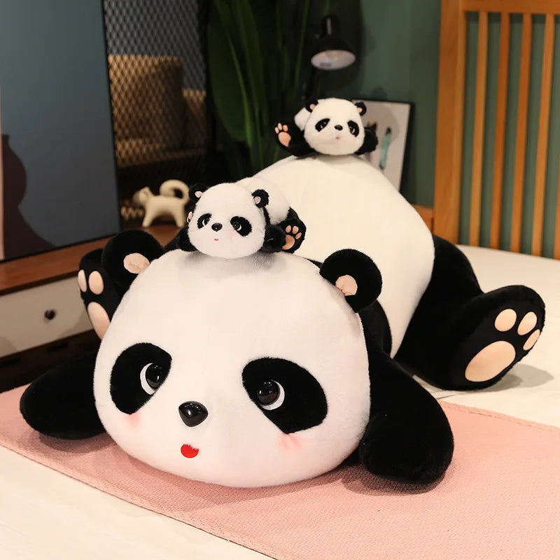 25/40/55cm Kawaii Animal Big Panda Plush Stuffed Toy Giant Panda Bear Pillow Cushion Cute Cartoon Doll Kids Girl Christmas Gift