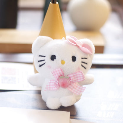 Kawaii Sanrio My Melody Kuromi Cinnamoroll Plush Doll Key Chain Pendant Schoolbag Decoration Girls Christmas Gift Home Furnishing