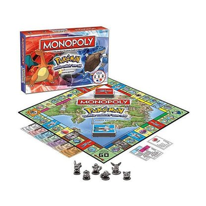 Pokemon Monopoly English Toy Board Game for Adults and Children 2-6 People Party Game Birthday Kid Gifts